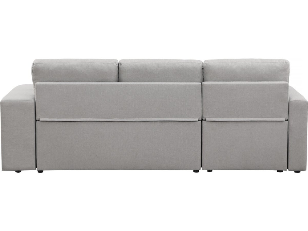 Canapé d'angle convertible/réversible "Axel" - 3 places - Gris clair