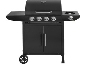 Barbecue gaz "Feria 5" - 5 brûleurs dont 1 latéral - 14,5 kw - Noir