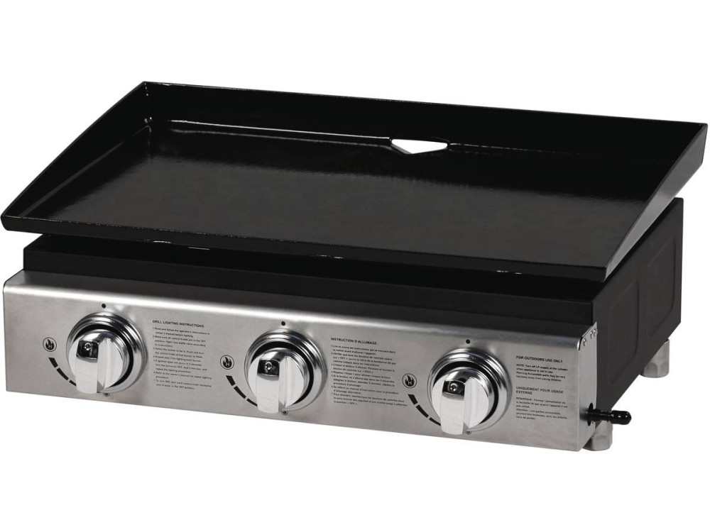 Plancha "Presto 3" - 3 Brûleurs - 7.5kW - Gris