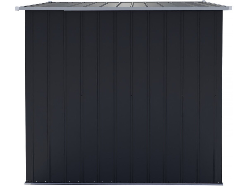 Abri de jardin métal "Boston" - 5,29 m² (4,76 m2 au sol)- Gris