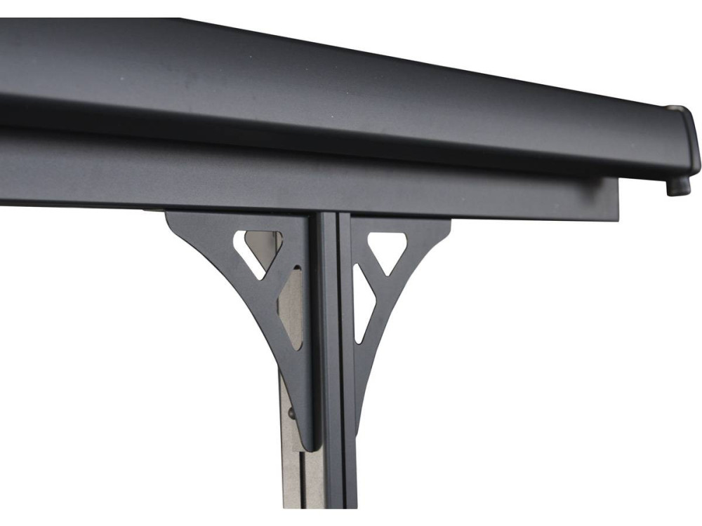 Carport voiture "Denver" - 5.02 x 3.13 x 2.05 m - Transparent / Noir