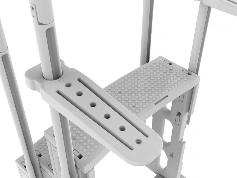 Escalier simple de piscine "Nathan" - 3 marches - en plastique
