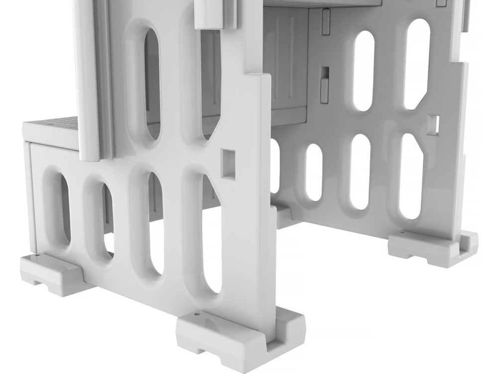 Escalier simple de piscine "Nathan" - 3 marches - en plastique