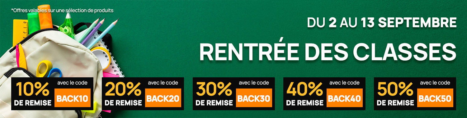 Rentrée des classes offres pour la maison et le jardin
