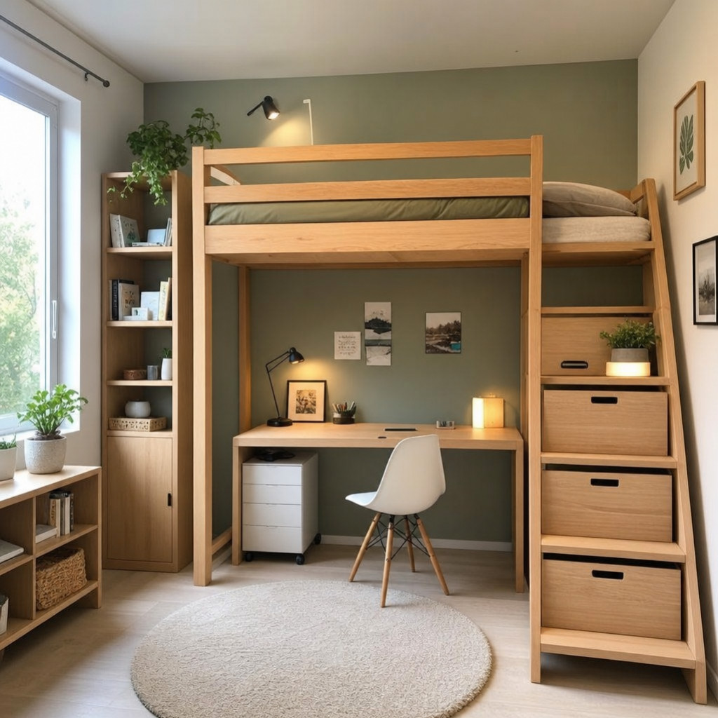 Le lit en bois mezzanine : la solution ingénieuse pour optimiser un petit espace